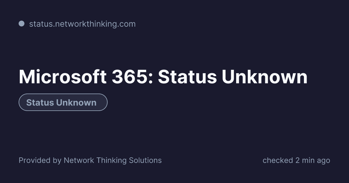 Is Microsoft down? Microsoft Status | NTS Status